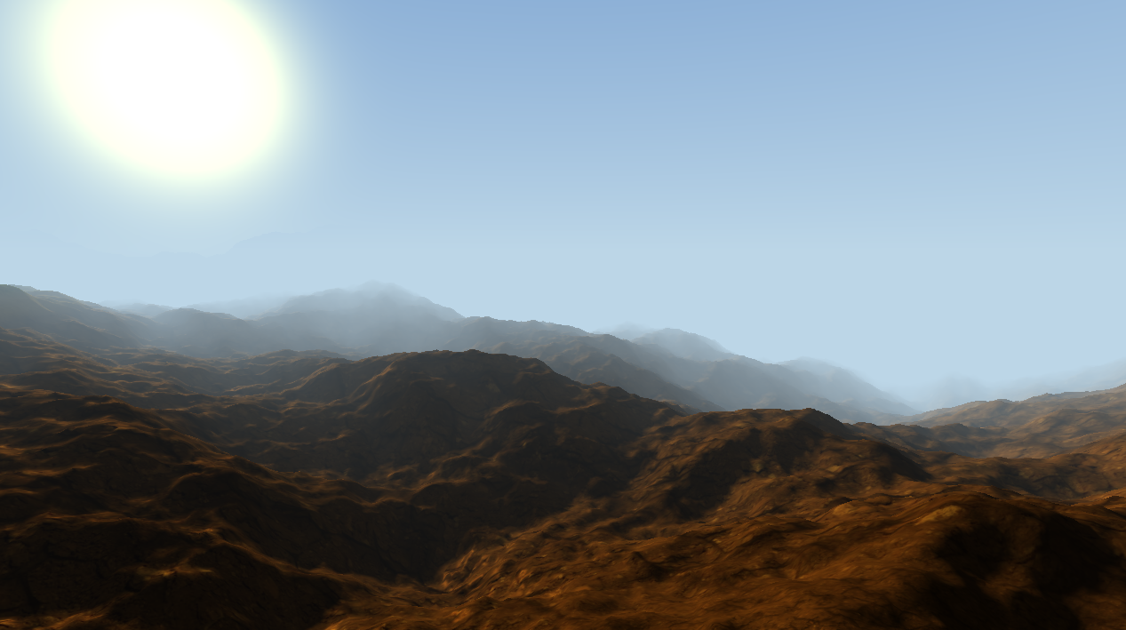 OpenGL Terrain project preview